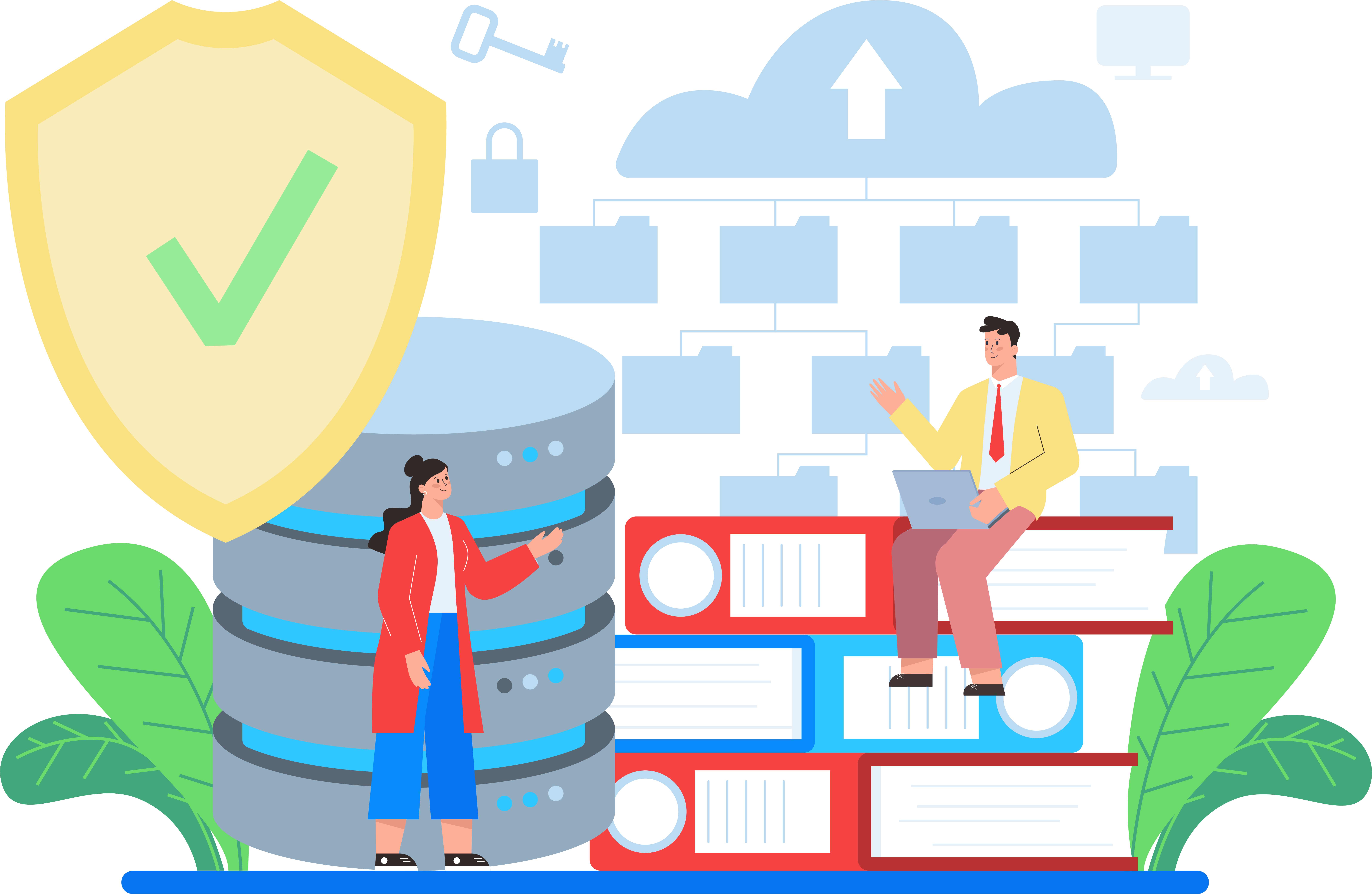 Server Backup Illustration