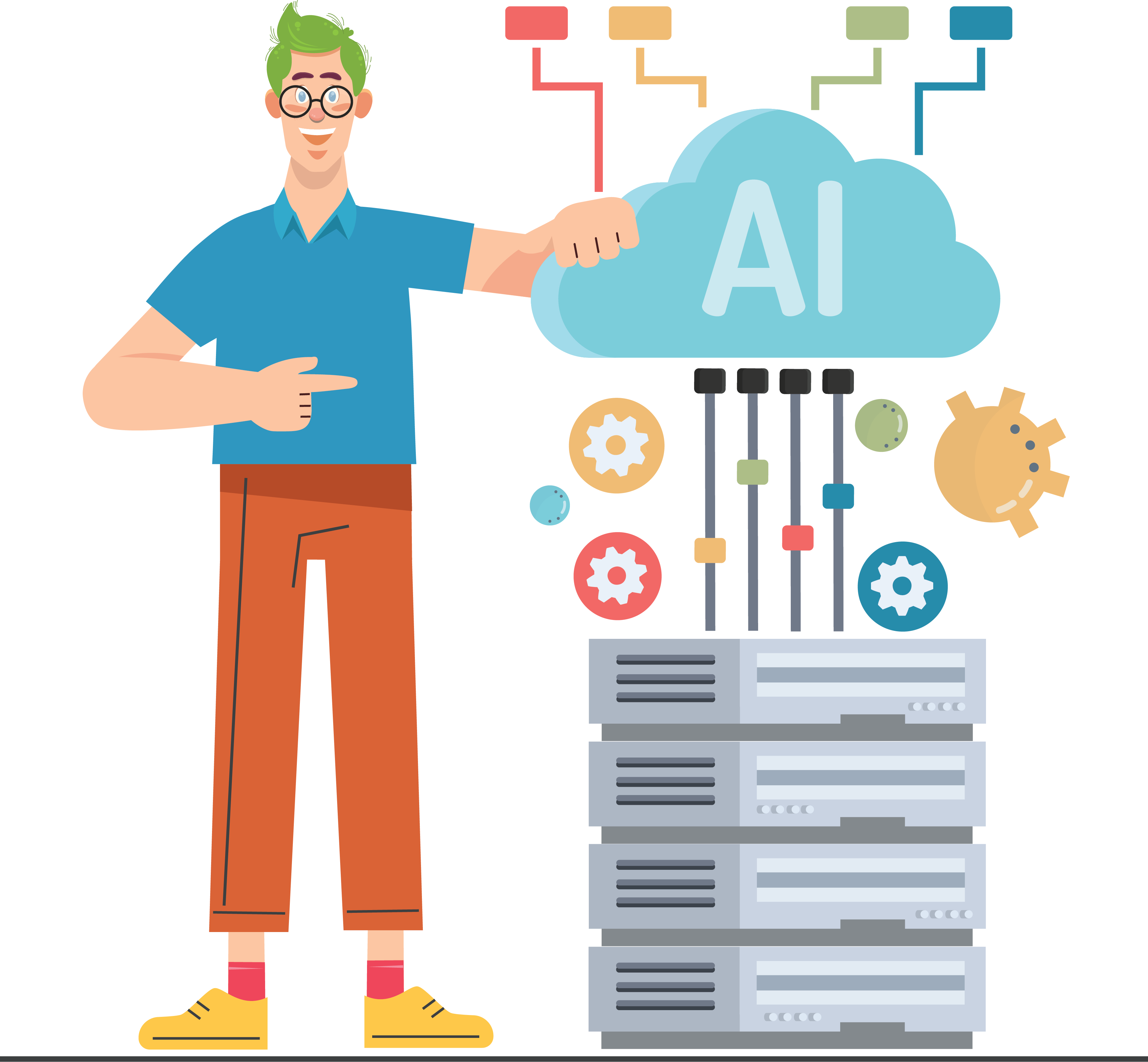 Server Backup Illustration